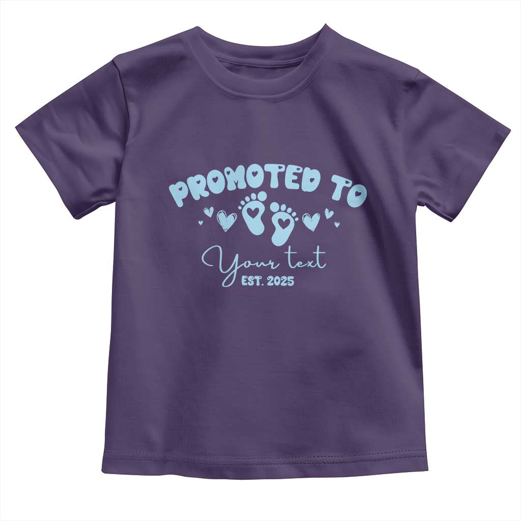 Personalized Gender Reveal Toddler T Shirt Custom Text Baby Boy Reveal Blue Family Matching TS10 Purple Print Your Wear
