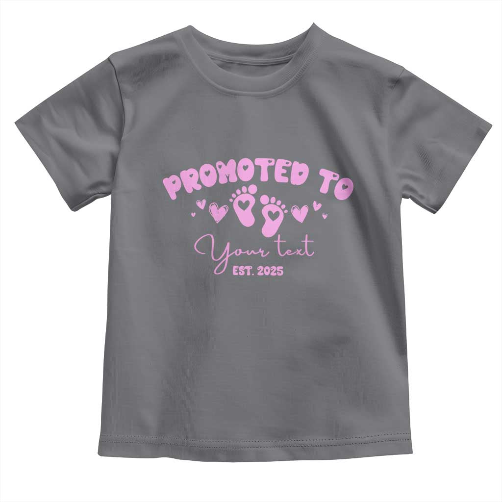 Personalized Gender Reveal Toddler T Shirt Custom Text Baby Girl Reveal Pink Family Matching TS10 Charcoal Print Your Wear