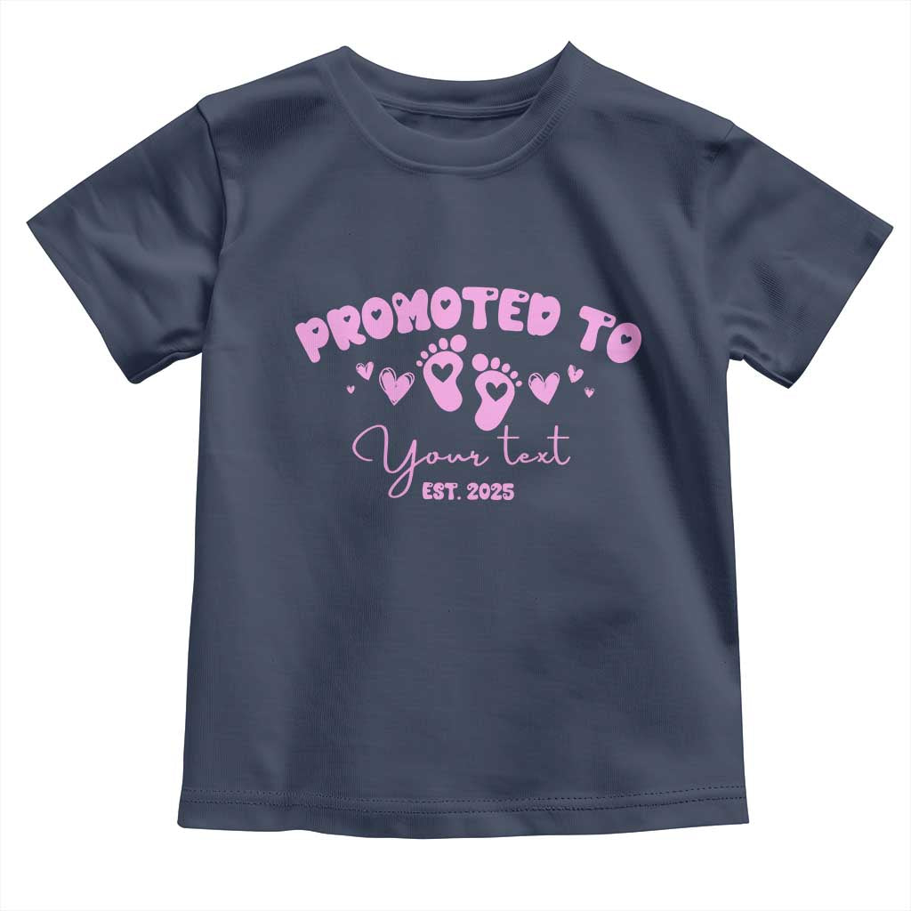 Personalized Gender Reveal Toddler T Shirt Custom Text Baby Girl Reveal Pink Family Matching TS10 Navy Print Your Wear