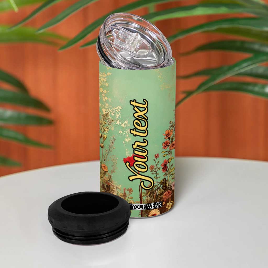 Personalized Giraffe 4 in 1 Can Cooler Tumbler with Retro Style Illustration TS04 Print Your Wear