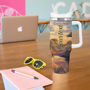 Personalized Giraffe Lover Tumbler With Handle with Wildlife Theme Design TS04 Print Your Wear