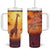 Personalized Giraffe Tumbler With Handle in the Savanna with Nature Scene TS04 One Size: 40 oz Multicolor Print Your Wear