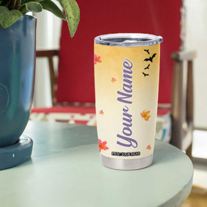 Personalized Halloween Pumpkin Tumbler Cup with Autumn Harvest Design TS04 Print Your Wear