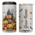 Personalized Halloween Theme 4 in 1 Can Cooler Tumbler with Autumn Vintage Illustration TS04 One Size: 16 oz Multicolor Print Your Wear