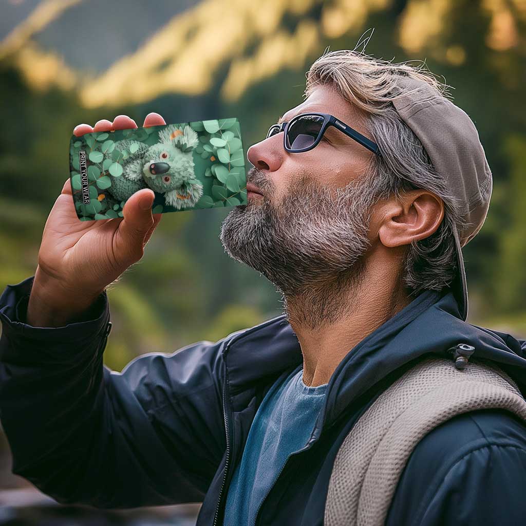 Personalized Koala 4 in 1 Can Cooler Tumbler with Quilling Art Style Design TS04 Print Your Wear