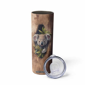 Personalized Koala Sitting in Tree Skinny Tumbler with Nature Scene TS04 Print Your Wear