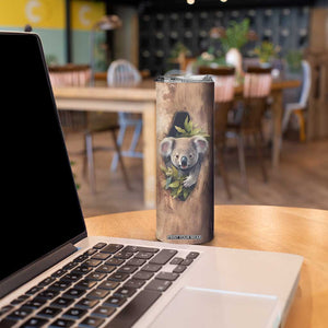 Personalized Koala Sitting in Tree Skinny Tumbler with Nature Scene TS04 Print Your Wear