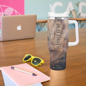 Personalized Koala Sitting in Tree Tumbler With Handle with Nature Scene TS04 Print Your Wear