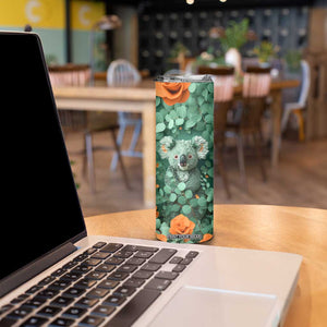 Personalized Koala Skinny Tumbler with Quilling Art Style Design TS04 Print Your Wear