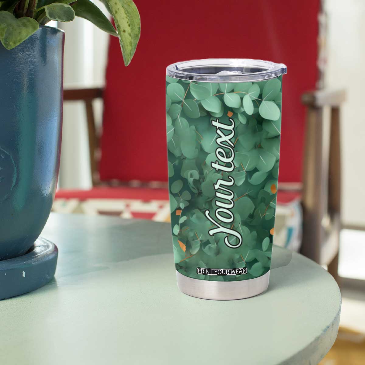 Personalized Koala Tumbler Cup with Quilling Art Style Design TS04 Print Your Wear