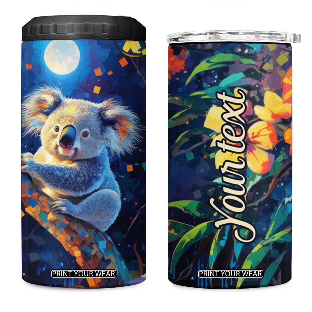 Personalized Lovely Koala 4 in 1 Can Cooler Tumbler with Cute Animal Theme TS04 One Size: 16 oz Multicolor Print Your Wear