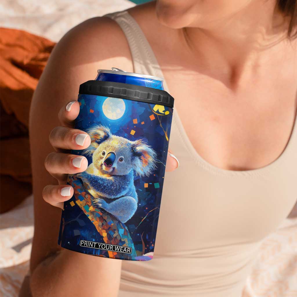 Personalized Lovely Koala 4 in 1 Can Cooler Tumbler with Cute Animal Theme TS04 Print Your Wear