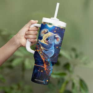 Personalized Lovely Koala Tumbler With Handle with Cute Animal Theme TS04 Print Your Wear