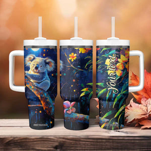 Personalized Lovely Koala Tumbler With Handle with Cute Animal Theme TS04 Print Your Wear