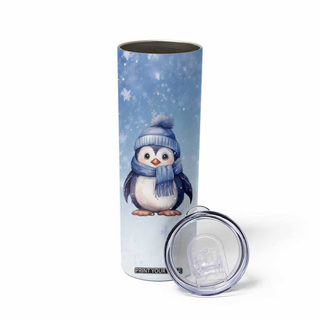 Personalized Lovely Penguin Skinny Tumbler with Adorable Design TS04 Print Your Wear