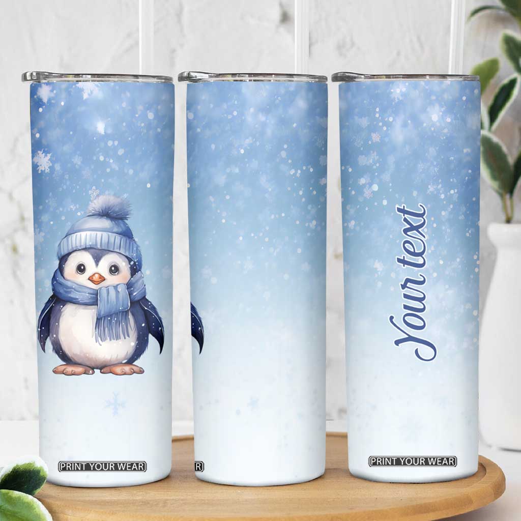 Personalized Lovely Penguin Skinny Tumbler with Adorable Design TS04 Print Your Wear