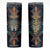 Personalized Mandala Wolf Skinny Tumbler with Intricate Pattern Illustration TS04 Multicolor Print Your Wear