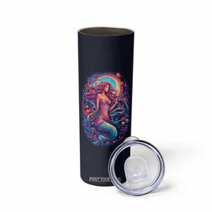 Personalized Mermaid Lover Skinny Tumbler with Underwater Theme Illustration TS04 Print Your Wear