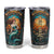 Personalized Mermaid Tumbler Cup with Stained Glass Style Illustration TS04 Multicolor Print Your Wear