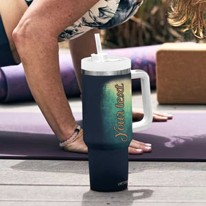 Personalized Mermaid Tumbler With Handle with Vintage Artistic Theme TS04 Print Your Wear