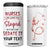Personalized Nurse 4 in 1 Can Cooler Tumbler Quote We Can't Fix Stupid But We Can Sedate It TS04 One Size: 16 oz White Print Your Wear