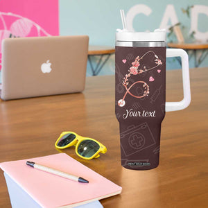Personalized Nurse Tumbler With Handle Saying We Cant Fix Stupid But We Can Sedate It Design TS04 Print Your Wear