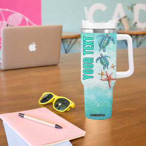 Personalized Ocean Quote Tumbler With Handle And Into The Ocean I Go To Lose My Mind And Find My Soul TS04 Print Your Wear