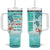 Personalized Ocean Quote Tumbler With Handle And Into The Ocean I Go To Lose My Mind And Find My Soul TS04 One Size: 40 oz Multicolor Print Your Wear