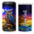 Personalized Owl 4 in 1 Can Cooler Tumbler in Night Forest with Paper Quilling Design TS04 One Size: 16 oz Multicolor Print Your Wear