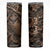 Personalized Owl Skinny Tumbler in Night Forest with Leather Carving Style TS04 Multicolor Print Your Wear