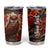 Personalized Owl Tumbler Cup with Leather Carving Artistic Design TS04 Multicolor Print Your Wear