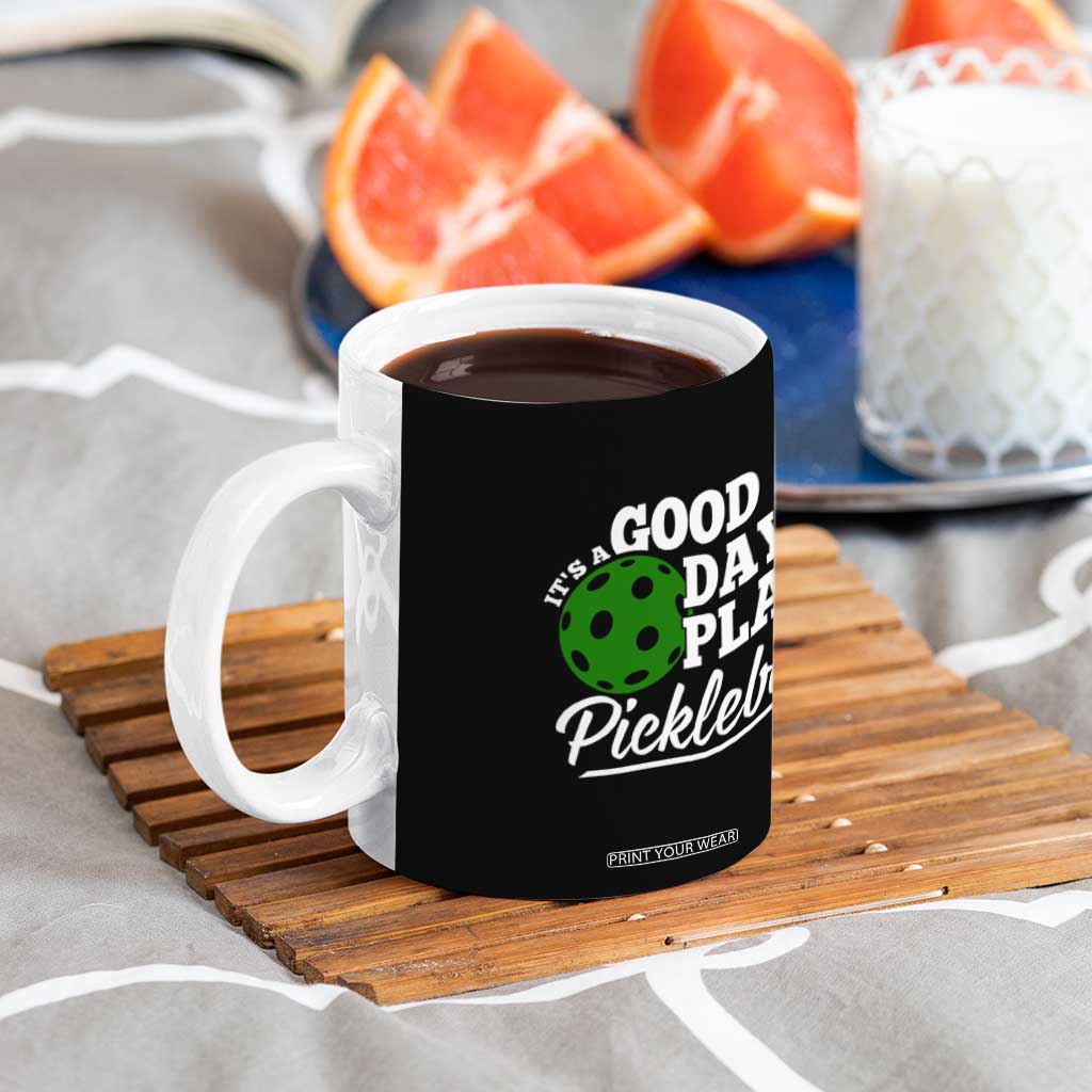 Personalized Pickleball Player Coffee Mug Custom Name It's A Good Day To Play Pickleball TB09 Print Your Wear