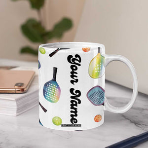 Personalized Pickleball Player Coffee Mug Custom Name Pickle Ball Lover TB09 Print Your Wear