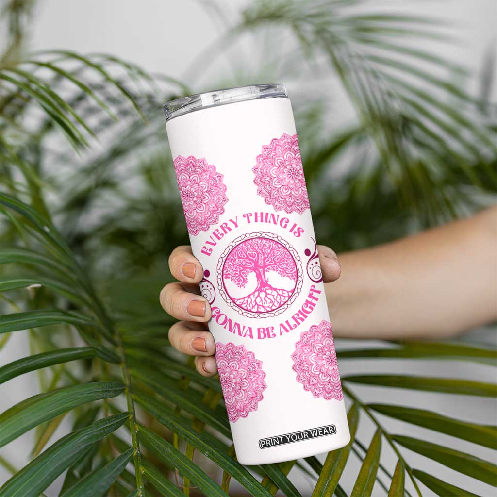 Personalized Pink Gnome Skinny Tumbler with Whimsical Art Style TS04 Print Your Wear