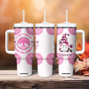 Personalized Pink Gnome Tumbler With Handle with Whimsical Art Style TS04 Print Your Wear