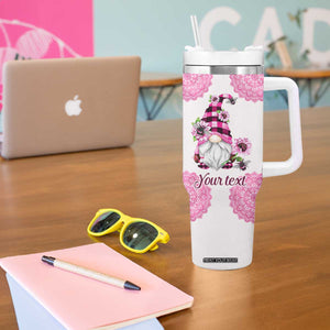 Personalized Pink Gnome Tumbler With Handle with Whimsical Art Style TS04 Print Your Wear