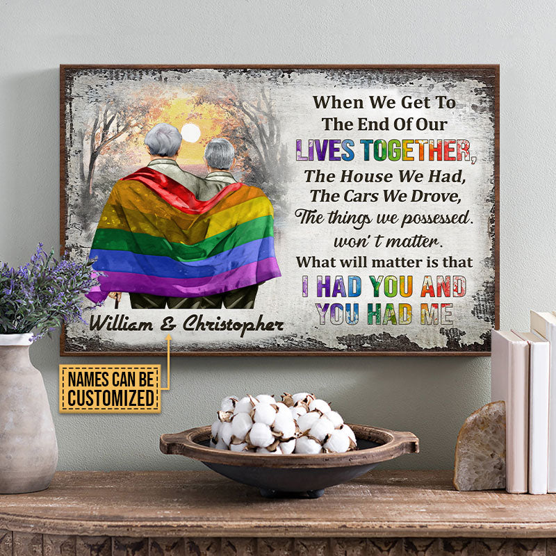 Personalized Family Pride Couple Poster I Had You You Had Me CTM Canvas Custom - Printyourwear