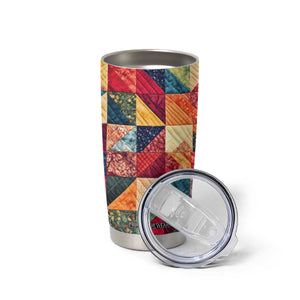 Personalized Quilting Fabric Pattern Tumbler Cup with Sewing Theme Design TS04 Print Your Wear