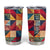 Personalized Quilting Fabric Pattern Tumbler Cup with Sewing Theme Design TS04 Multicolor Print Your Wear