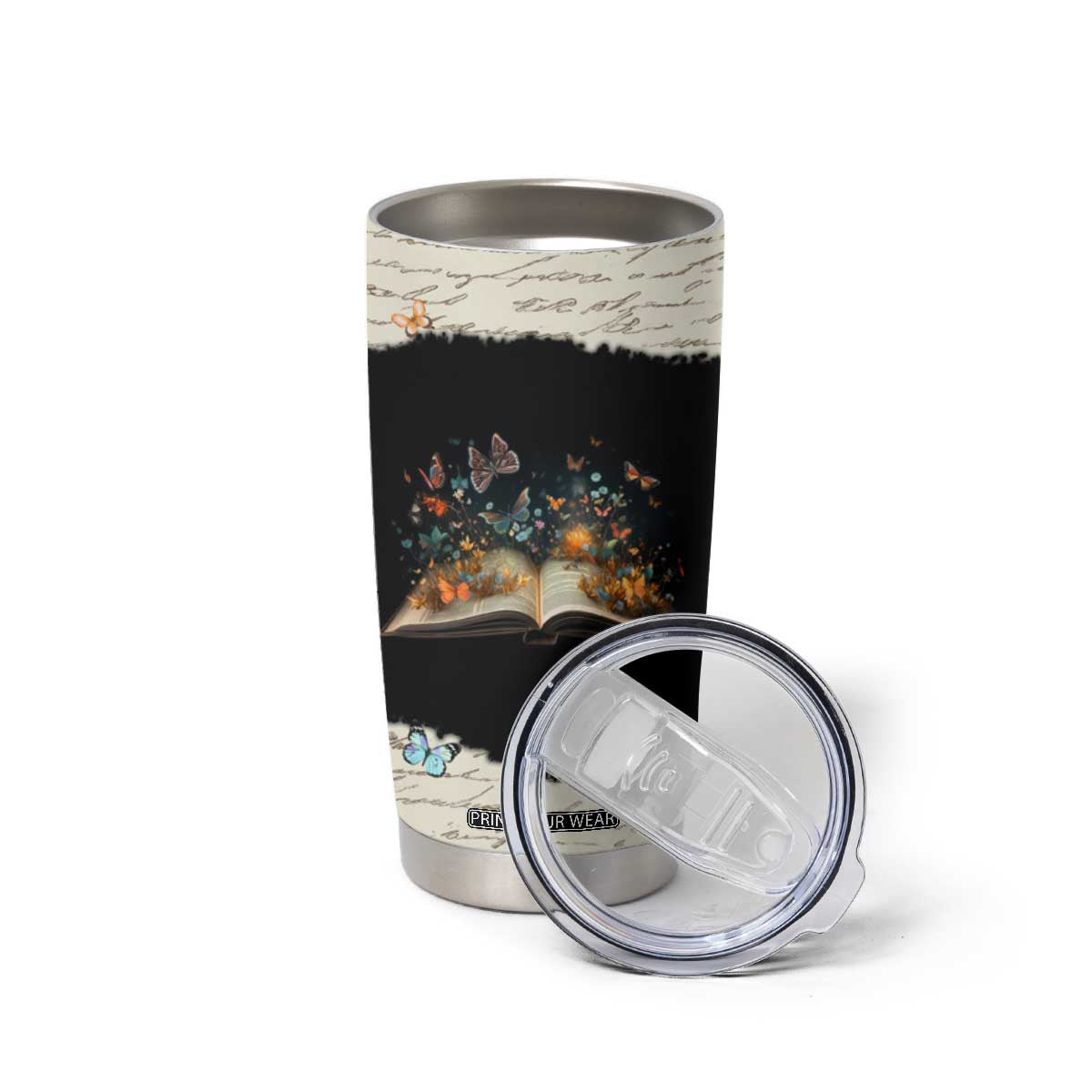 Personalized Reading Tumbler Cup Quote Takes You On The Greatest Adventures Design TS04 Print Your Wear