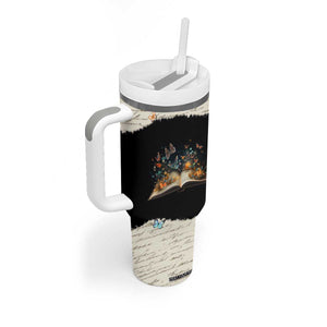 Personalized Reading Tumbler With Handle Quote Takes You On The Greatest Adventures Design TS04 Print Your Wear