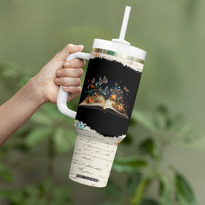 Personalized Reading Tumbler With Handle Quote Takes You On The Greatest Adventures Design TS04 Print Your Wear