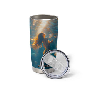 Personalized Retro Mermaid Tumbler Cup with Vintage Design Elements TS04 Print Your Wear