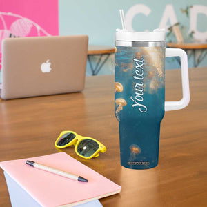 Personalized Retro Mermaid Tumbler With Handle with Vintage Design Elements TS04 Print Your Wear
