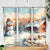 Personalized Retro Snowman Skinny Tumbler Classic Holiday Style with Winter Cabin and Snowy Scene TS04 Print Your Wear
