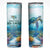 Personalized Sea Turtle Skinny Tumbler with Wisdom From A Sea Turtle Quote TS04 Multicolor Print Your Wear