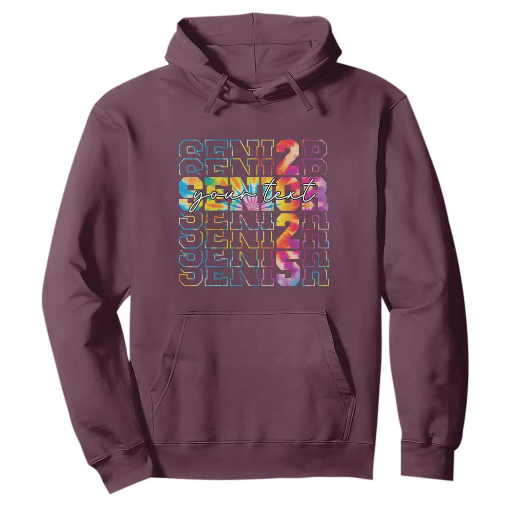 Personalized Senior 2025 Hoodie Custom Text Class Of 2025 Graduation TS11 Maroon Print Your Wear