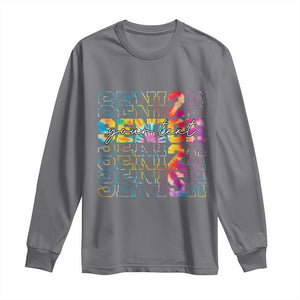 Personalized Senior 2025 Long Sleeve Shirt Custom Text Class Of 2025 Graduation TS11 Charcoal Print Your Wear