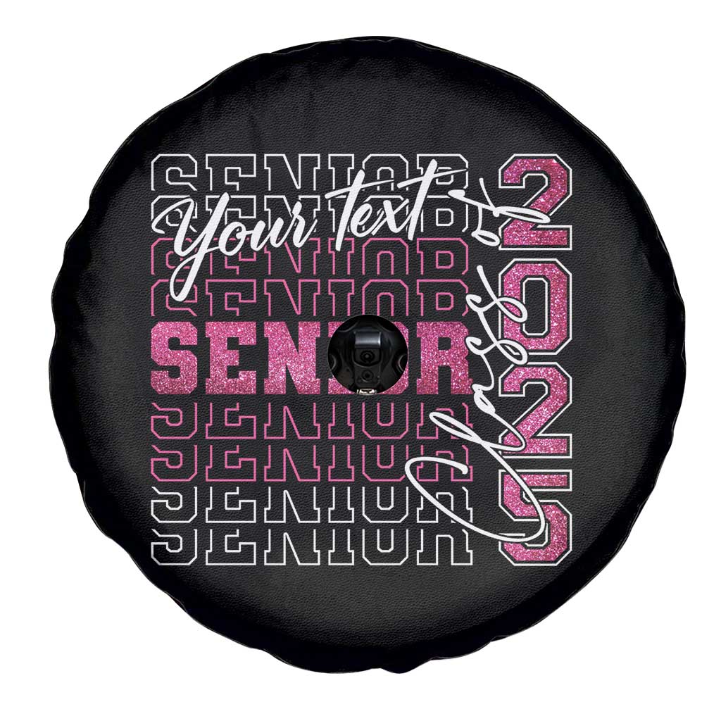 Personalized Senior 2025 Spare Tire Cover Custom Text Class Of 2025 Graduation Glitter Print TS11 Print Your Wear