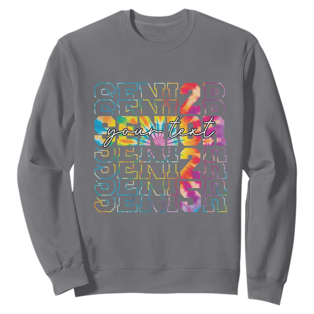 Personalized Senior 2025 Sweatshirt Custom Text Class Of 2025 Graduation TS11 Charcoal Print Your Wear